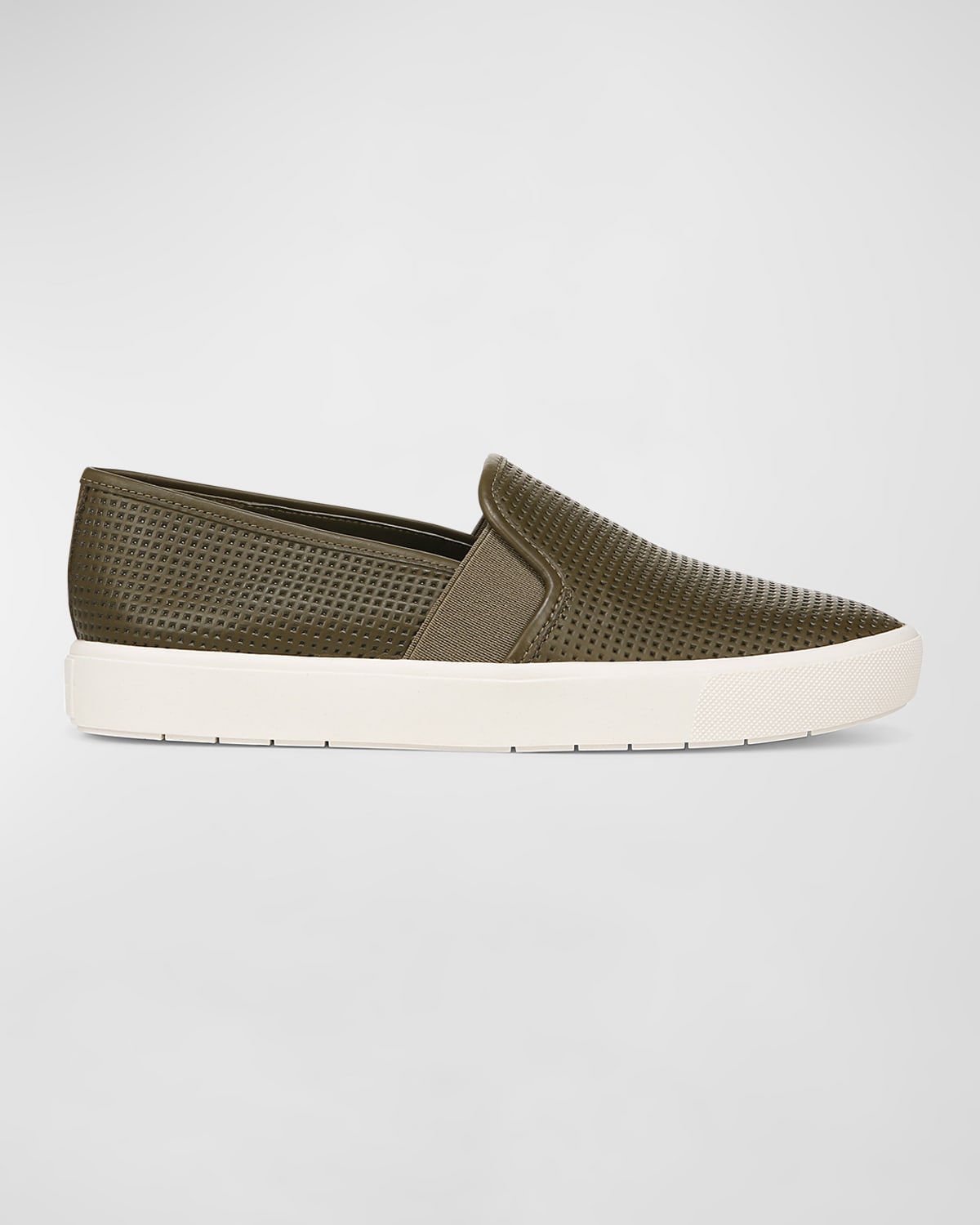 Vince Blair Perforated Leather Slip On Sneakers Smart Closet