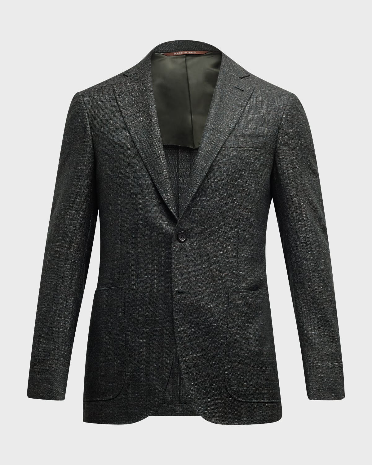 Men's Wool-Blend Textured Blazer