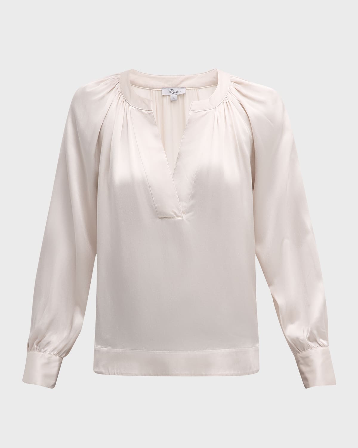 Shop Rails Wynna Silk Blouse In Ivory