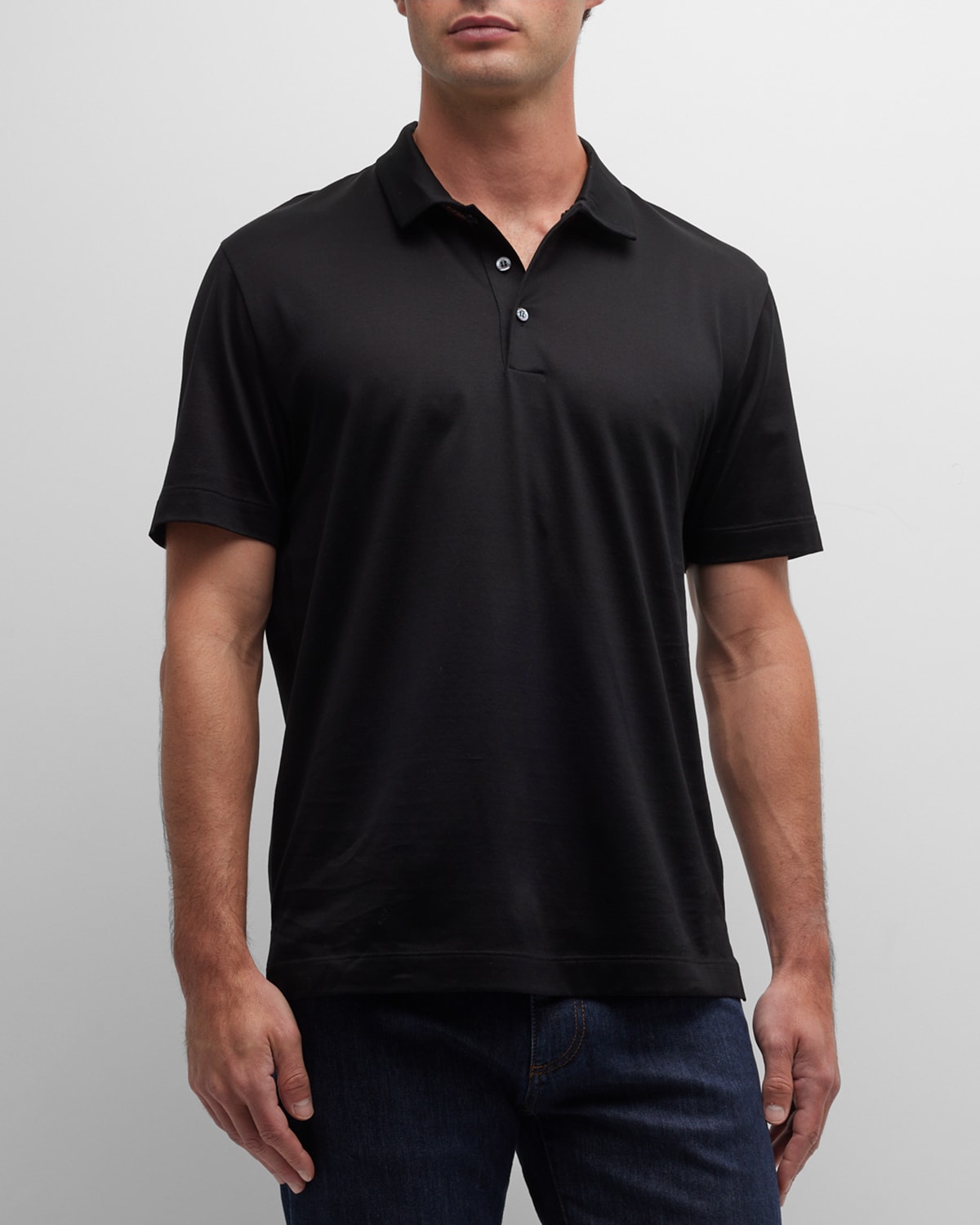 Men's Interlock Knit Polo Shirt