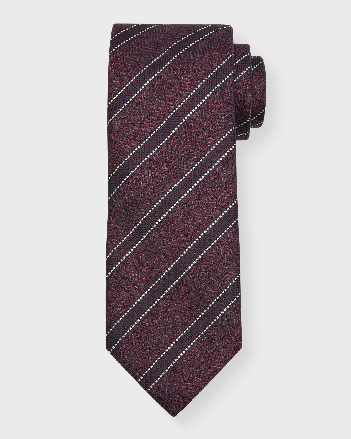 Men's Chevron Stripe Silk Tie