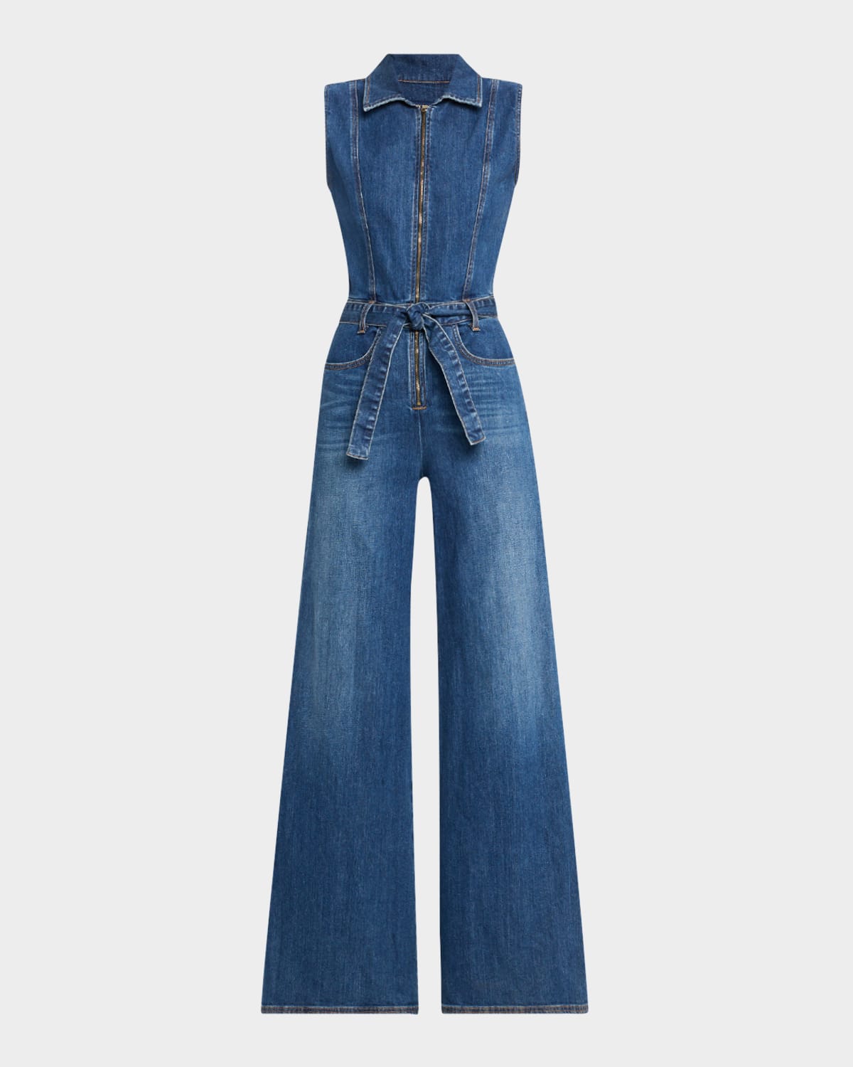 Jemma Wide-Leg Denim Jumpsuit