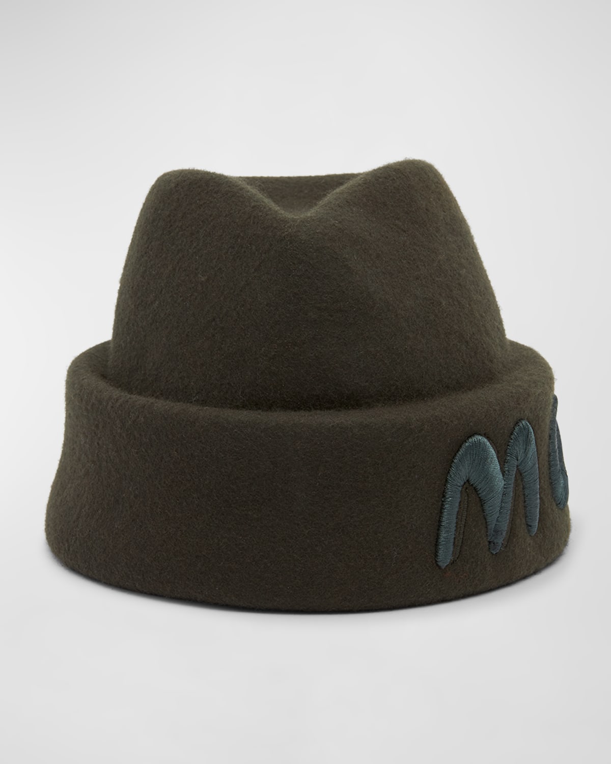 MONCLER GENIUS X SALEHE BEMBURY MEN'S FELT MILITARY CAP