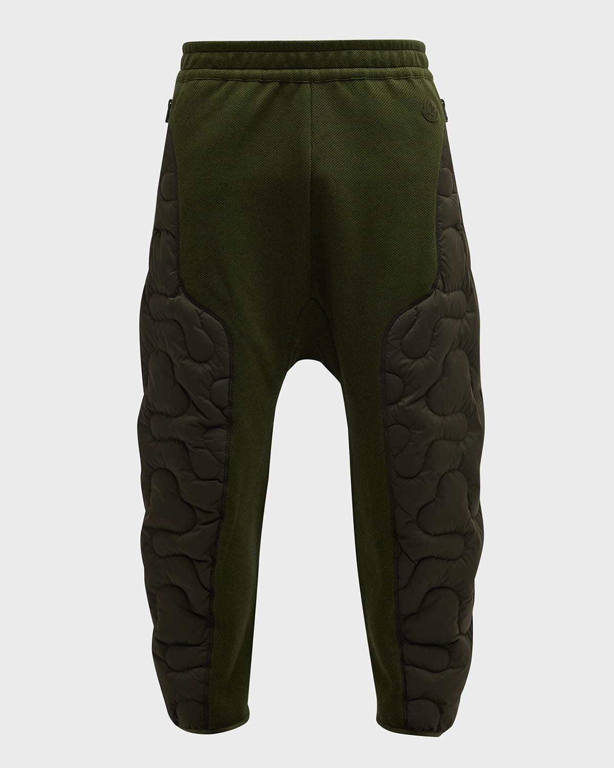 Moncler Genius Moncler X Salehe Bembury Men's Nylon Panel Drawstring Joggers In Navy