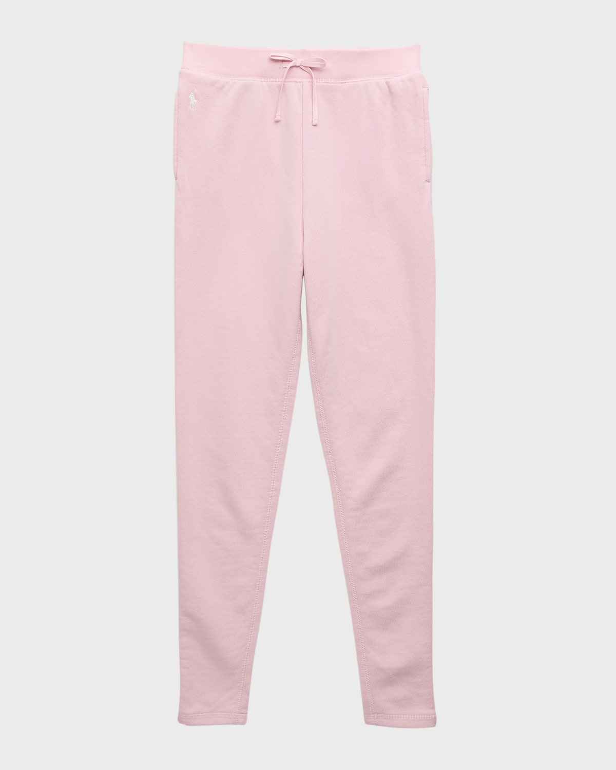 Ralph Lauren Kids' Girl's Pony Embroidered Leggings In Hint Of Pink