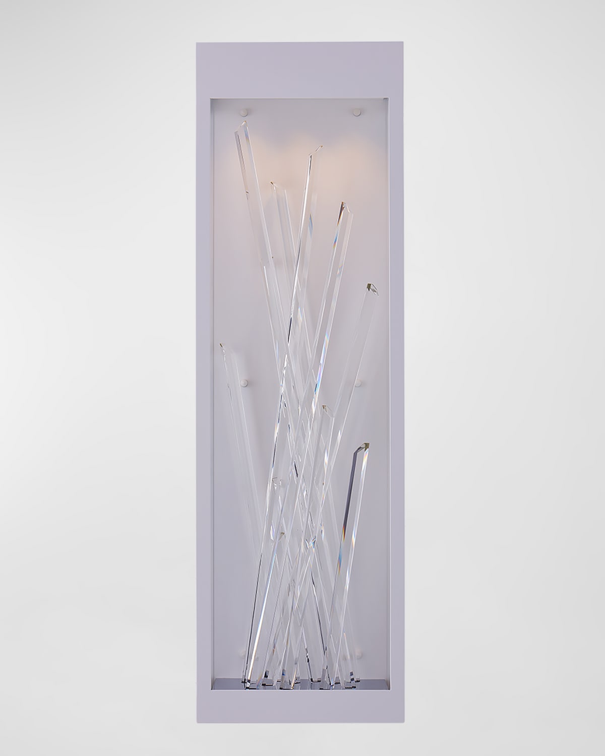 Allegri Crystal By Kalco Lighting Arpione Esterno 36" Led Outdoor Wall Sconce In Matte White