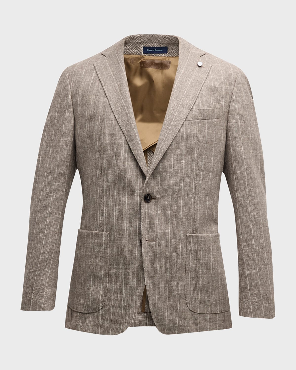 Peter Millar Men's Rutland Stripe Sport Coat In Jute