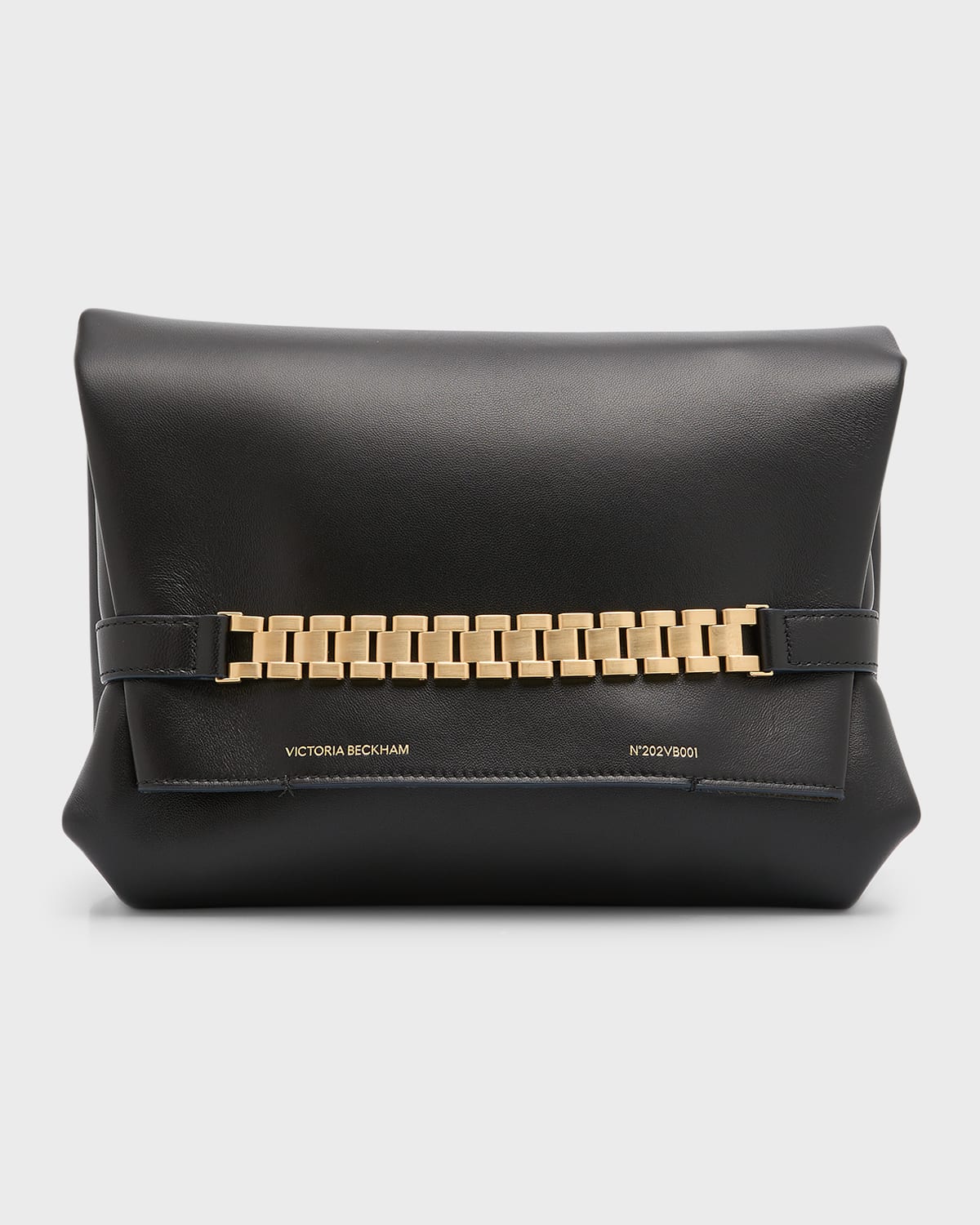 VICTORIA BECKHAM CHAIN POUCH LEATHER SHOULDER BAG