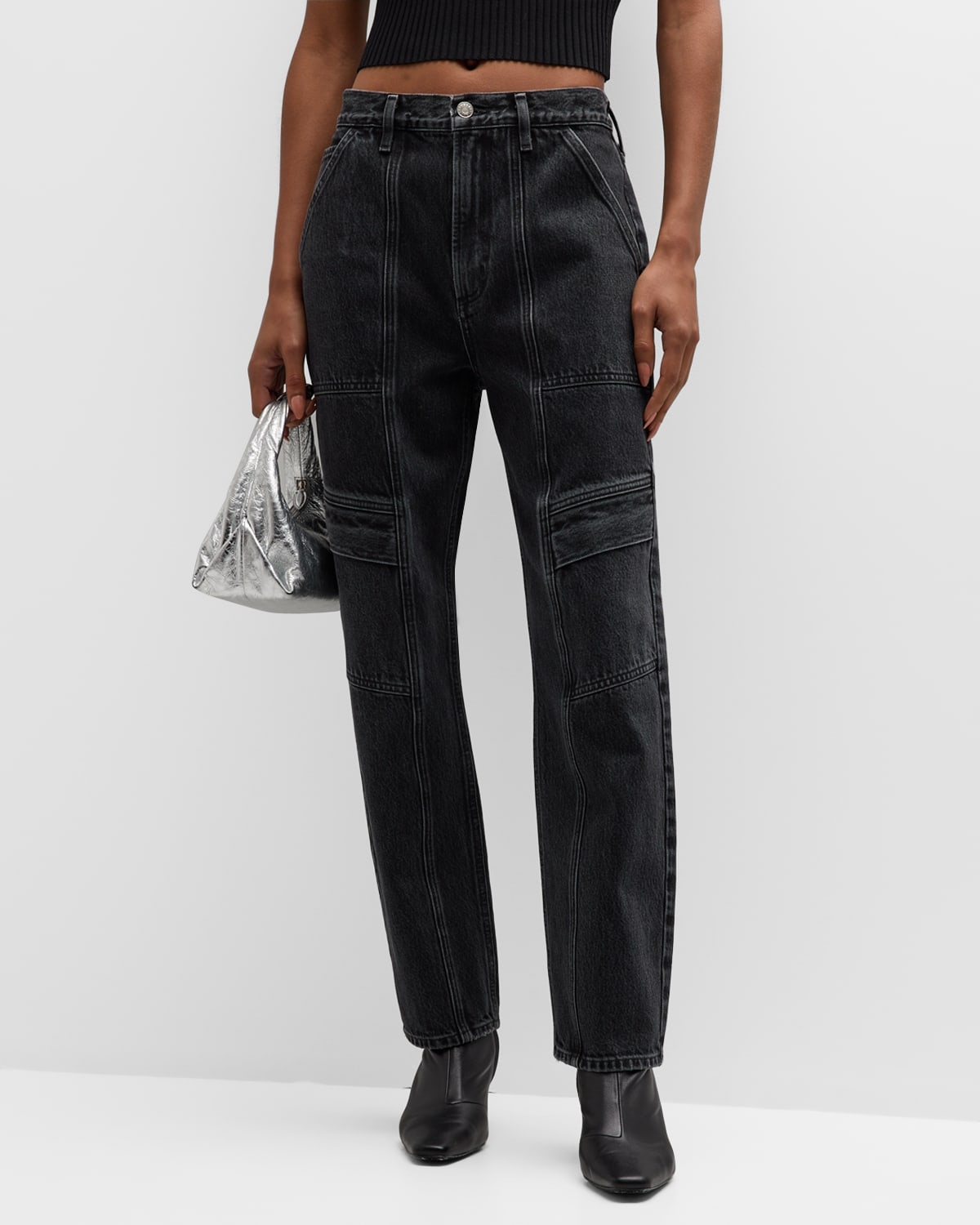 Agolde Cooper Cargo Jean In Panther In Panther