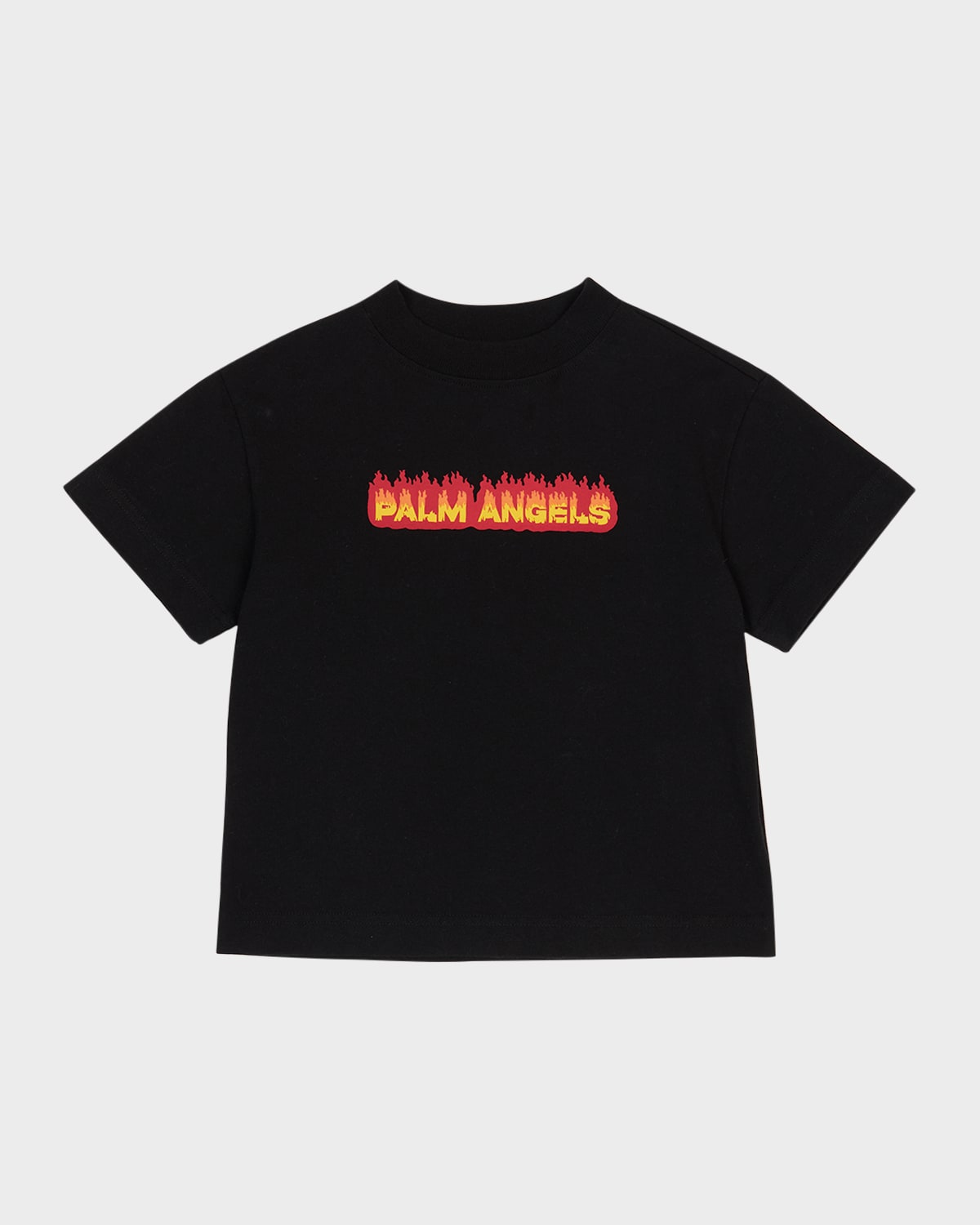 Boy's Flames Logo-Print T-Shirt, Size 4-12