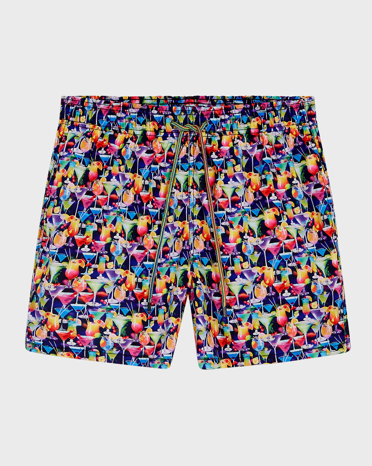 Bugatchi Men's Cocktail-print Swim Trunks In Paradise