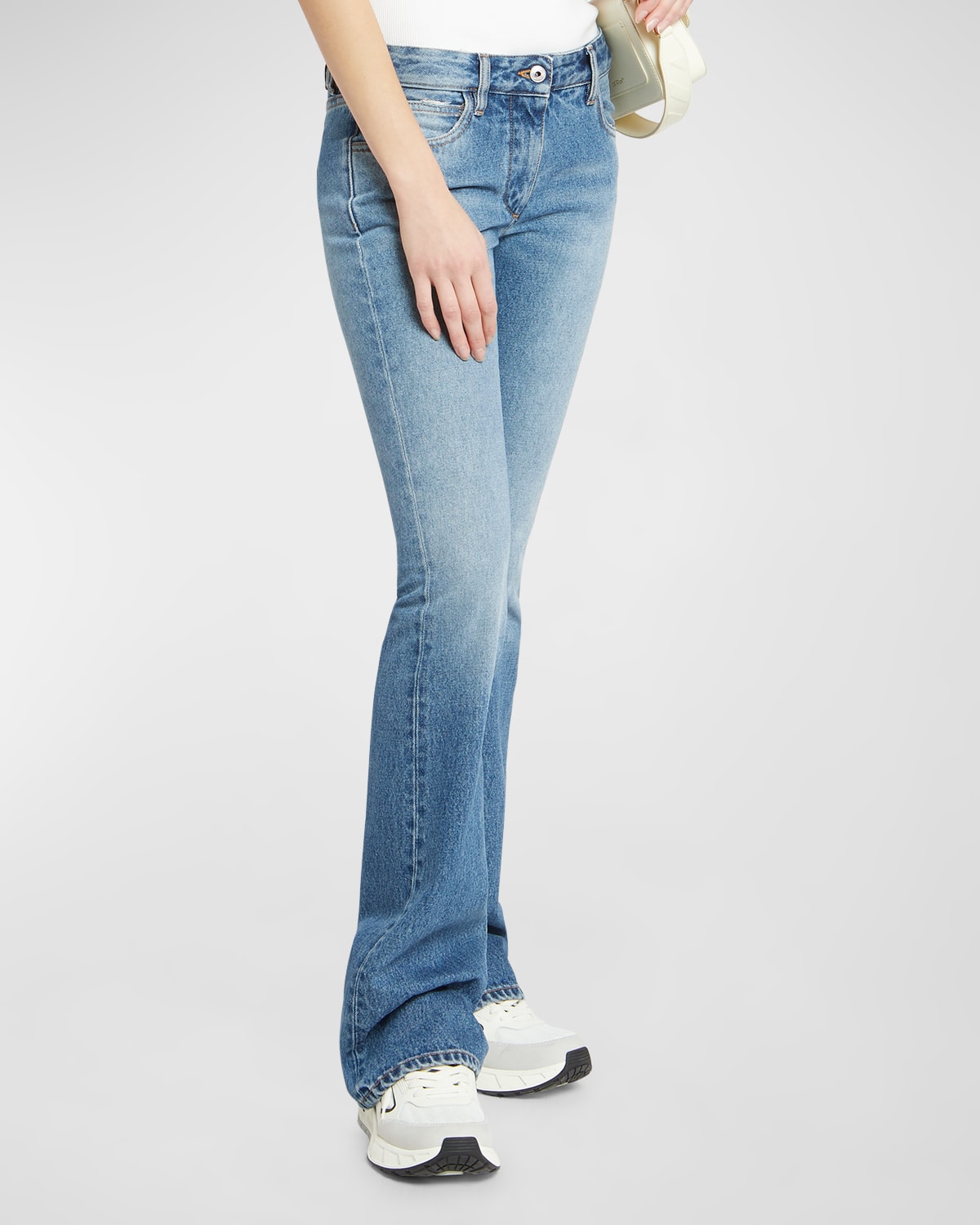 Mid-Rise Flare Jeans
