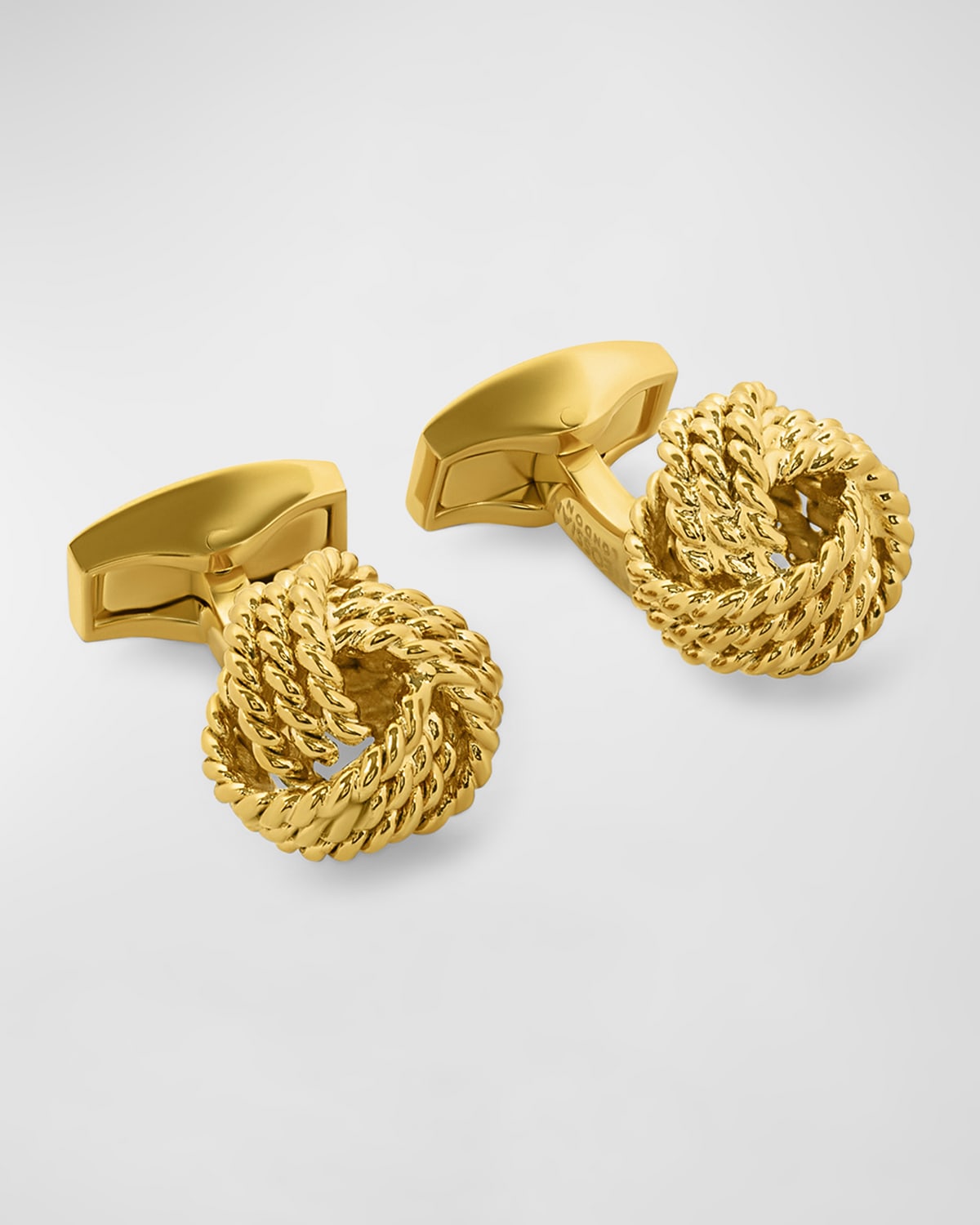 Tateossian Men's Braided Knot Cufflinks In Yellow Gold