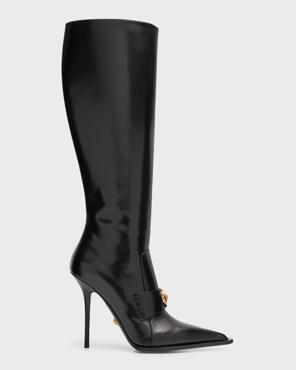 Versace medusa boots on sale