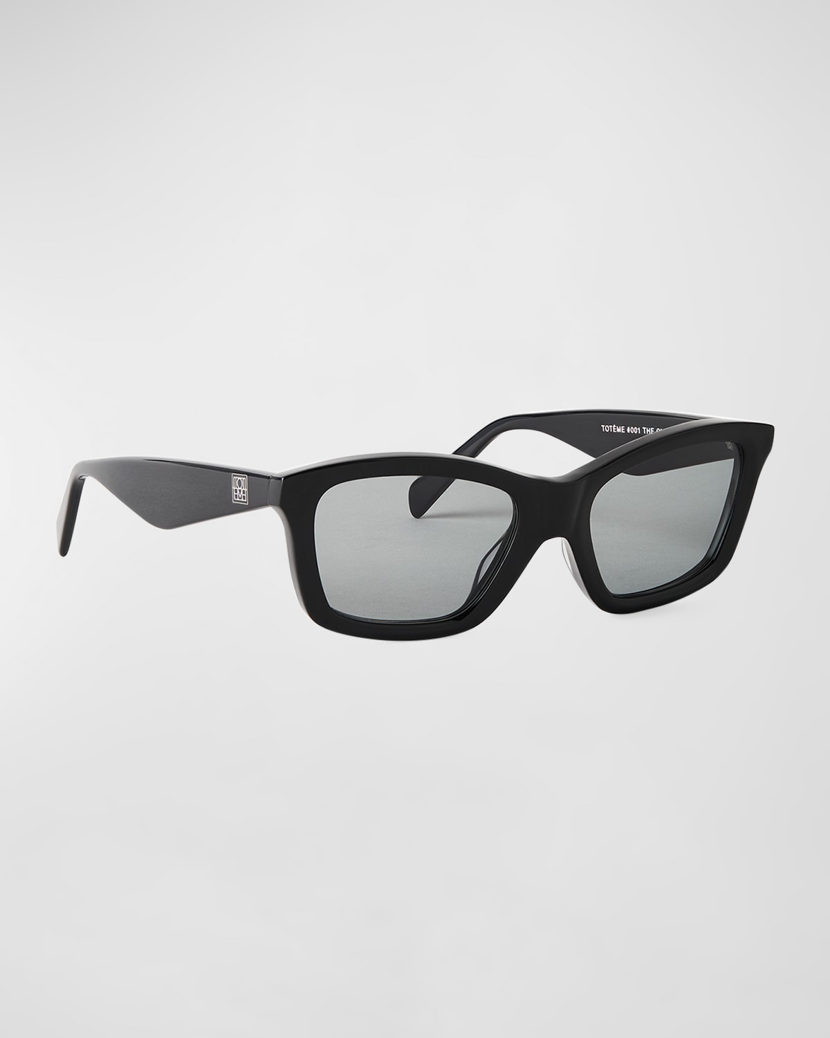 Totême The Classics Square Acetate Sunglasses In Black