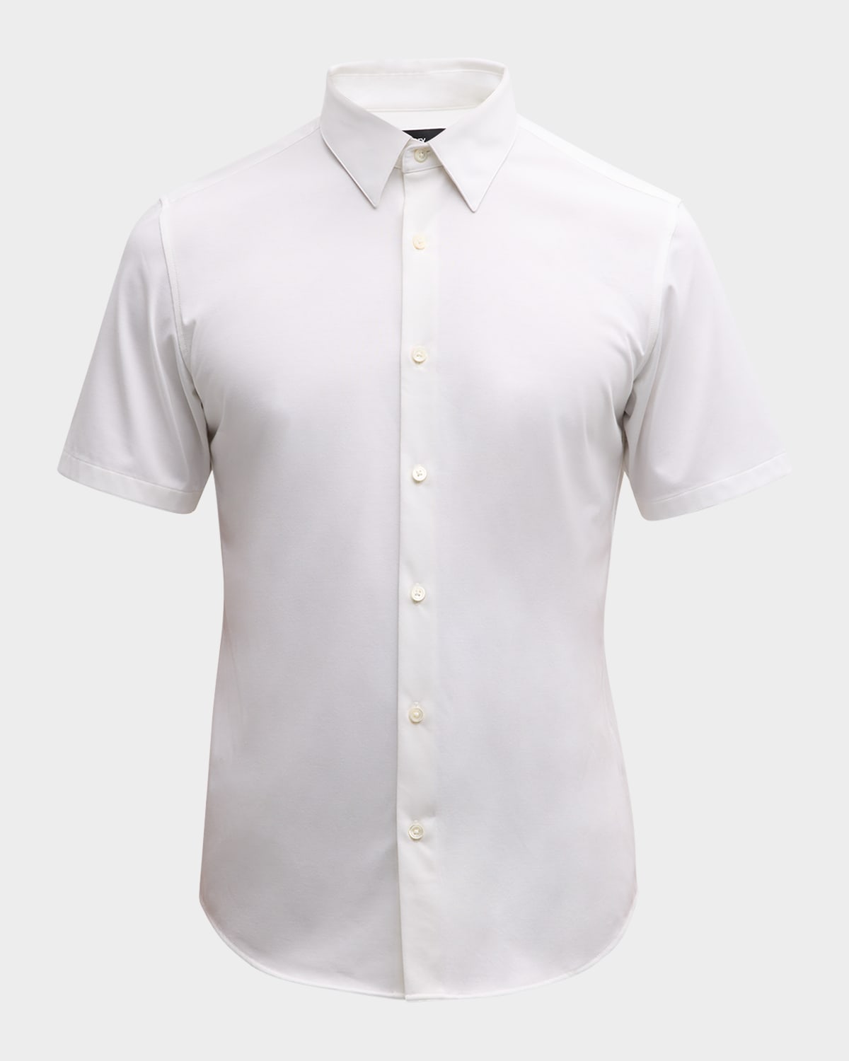 Shop Theory Men's Irving Short Sleeve Shirt In Structure Knit In White