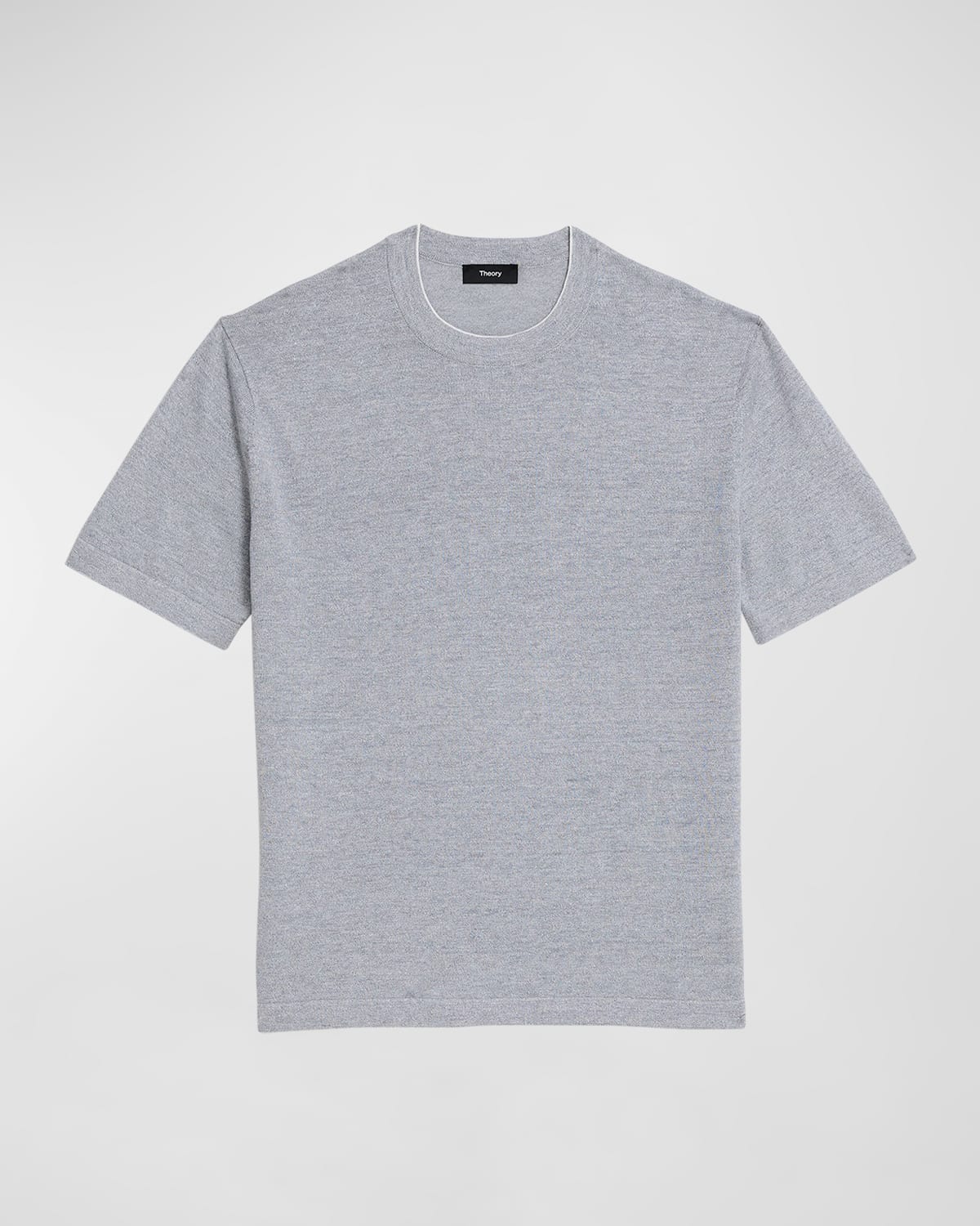Theory Kolben Short Sleeve Crewneck Tee In Grhe