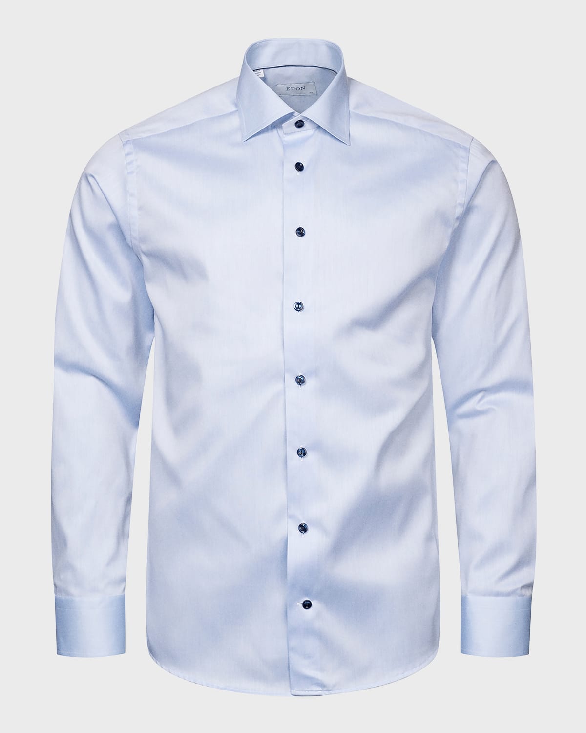 Shop Eton Men's Contemporary Fit Twill Dress Shirt In Blue