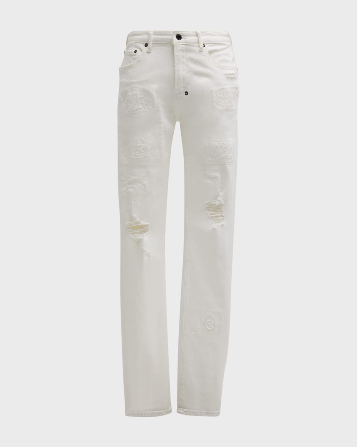 Men's Distressed Slim-Fit Jeans