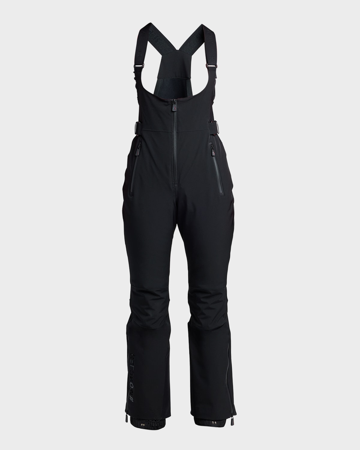 Moncler Half zip Belted Ski Suit In Black ModeSens