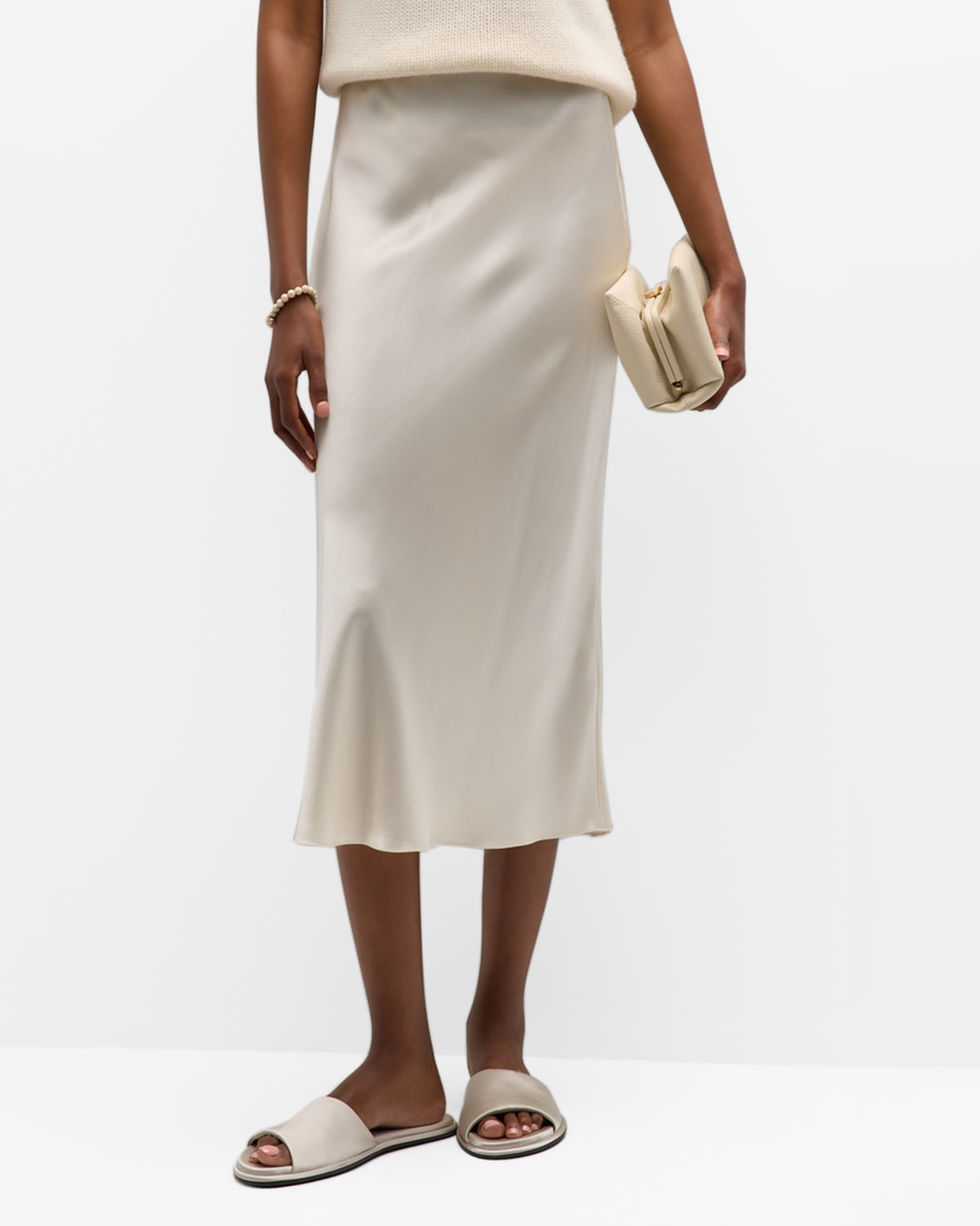 Miranda Silk Midi Skirt