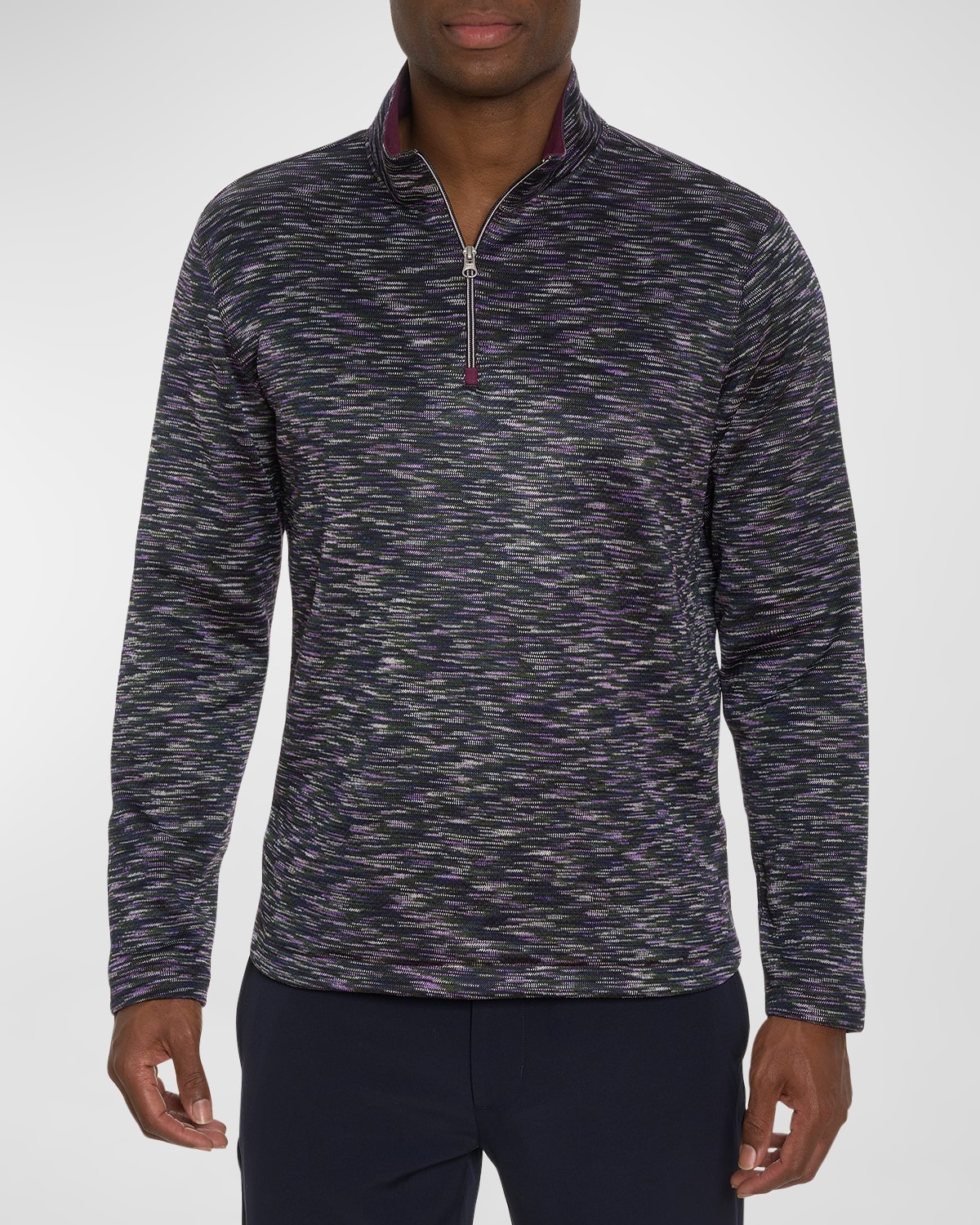 ROBERT GRAHAM MEN'S WATERFORD QUARTER-ZIP SWEATER