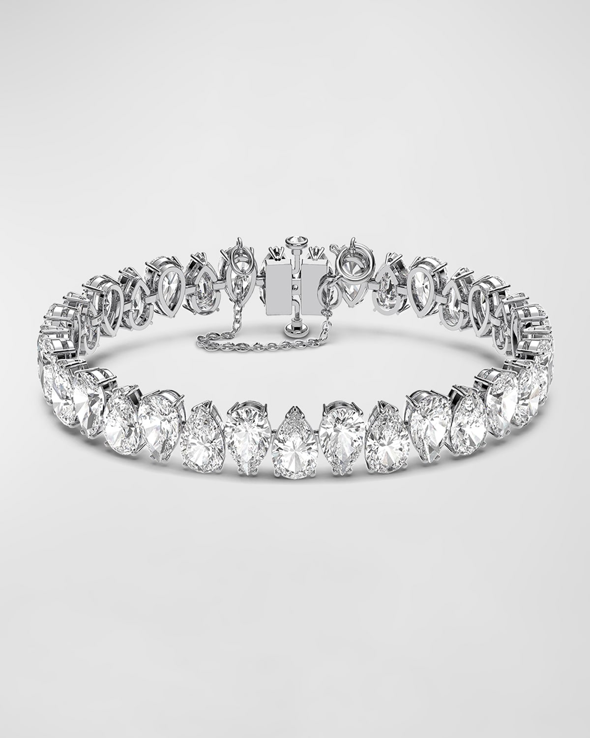 Swarovski Womens Matrix Rhodium-plated Brass And Zirconia Bracelet White In Clear