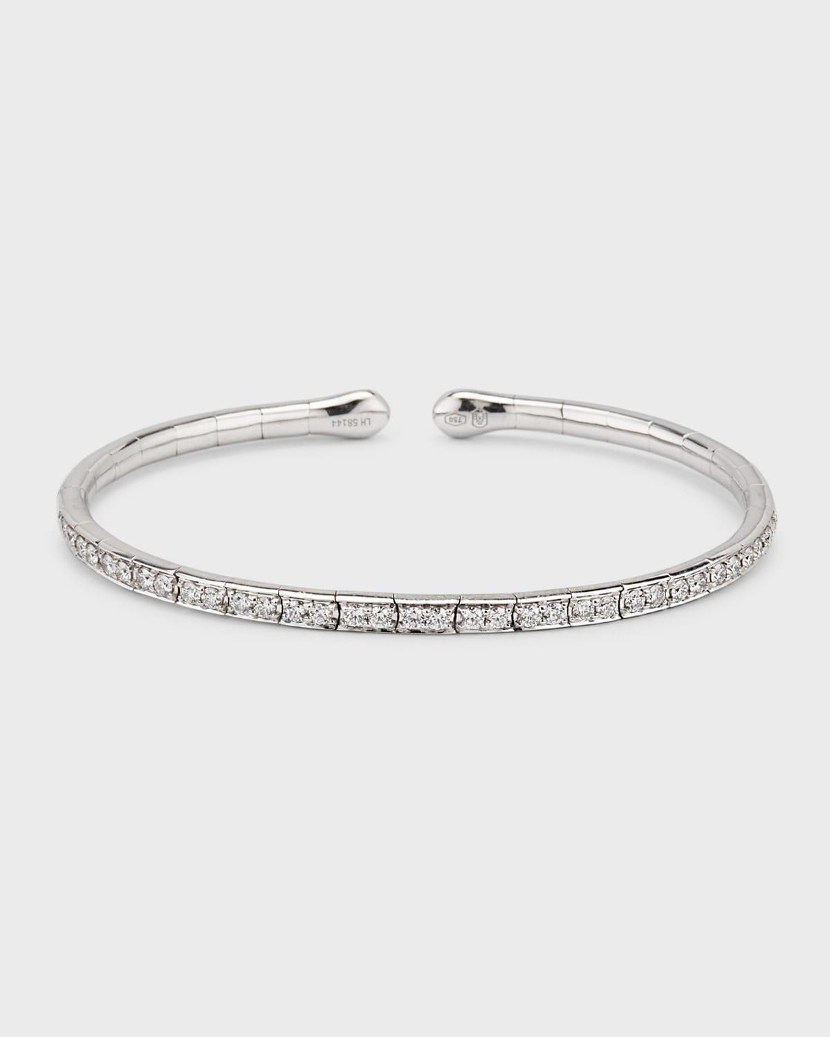 18K White Gold Flex Bracelet with Diamonds