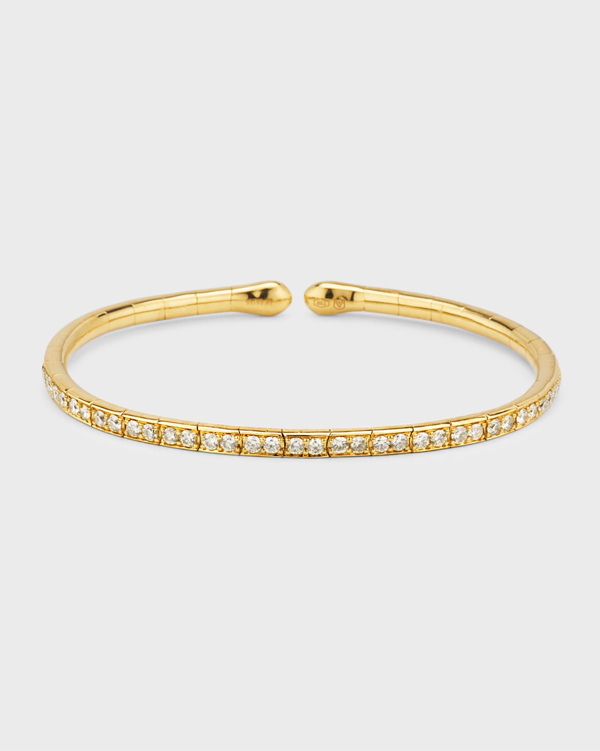 18K Yellow Gold Flex Bracelet with Yellow Diamonds