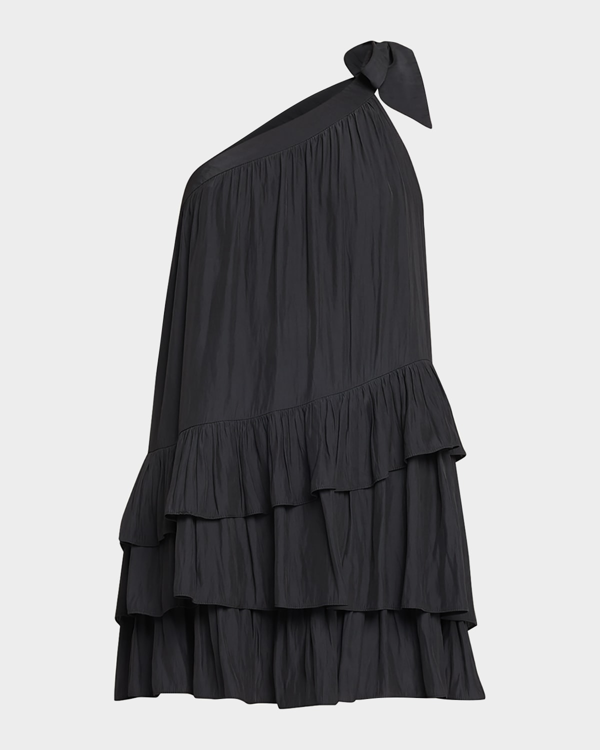 RAMY BROOK RILEY TIERED ASYMMETRIC MINI DRESS 