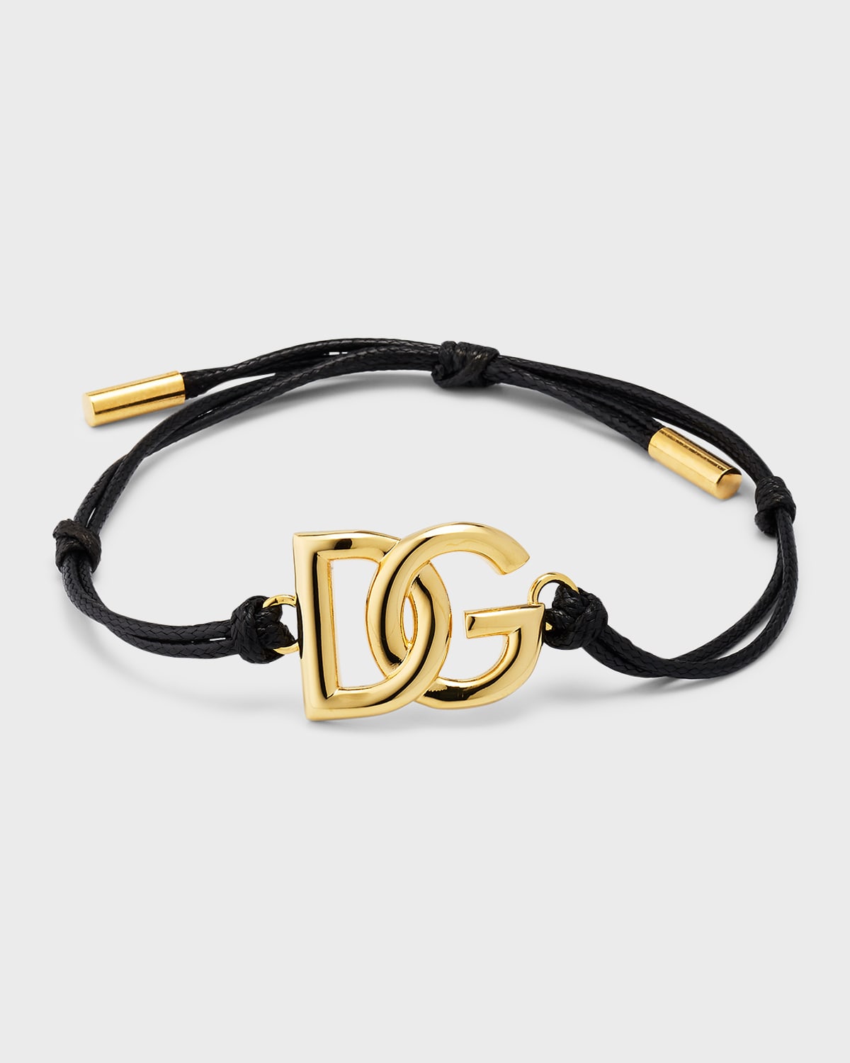 Dolce & Gabbana Logo Charm Bolo Bracelet
