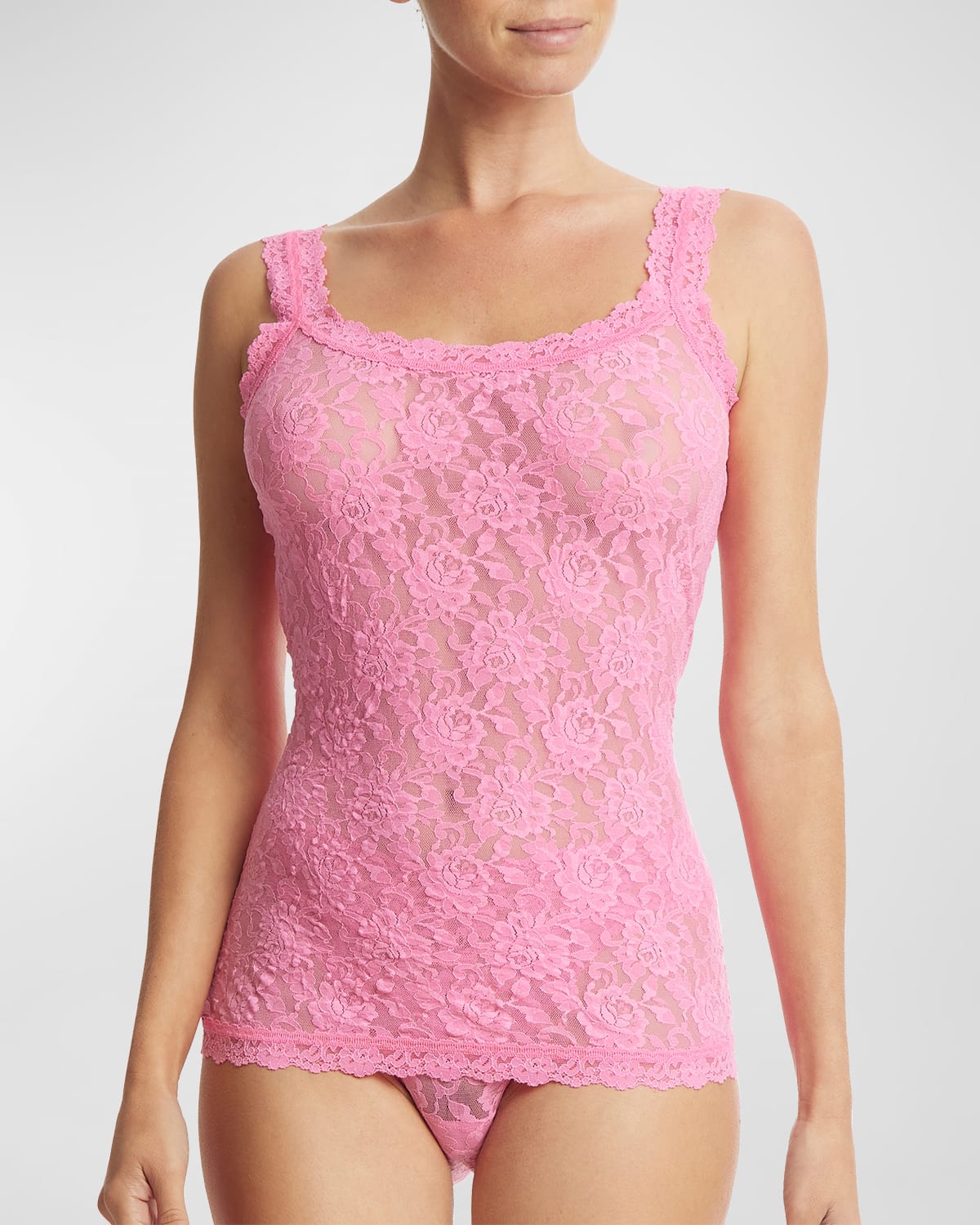 Shop Hanky Panky Signature Lace Classic Cami In Taffy(pink)