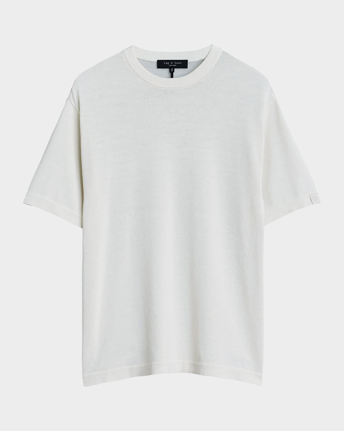 Shop Rag & Bone Men's Nolan Corded Cotton T-shirt In Ltdove