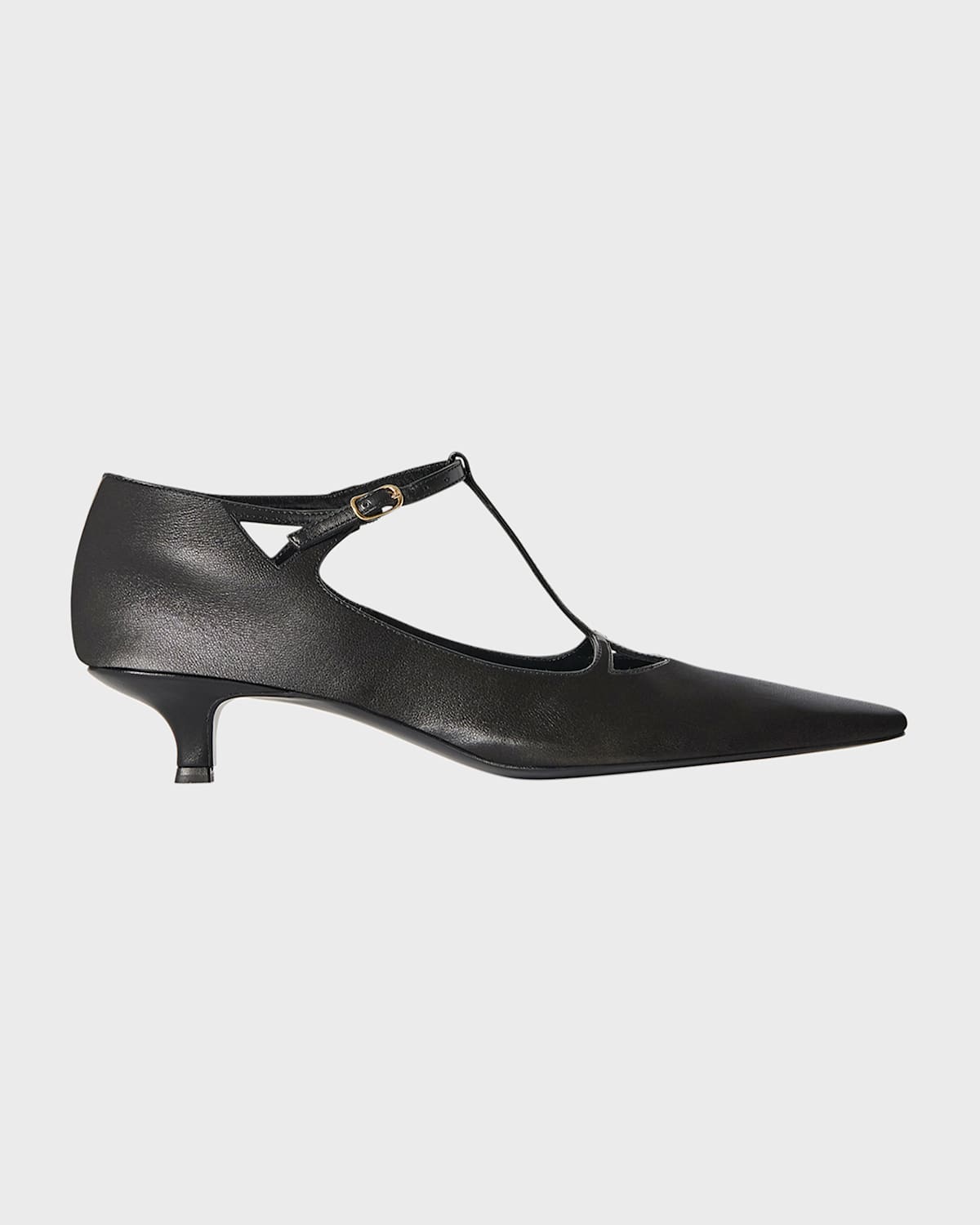 The Row Cyd Calfskin Mary Jane Pumps In Black
