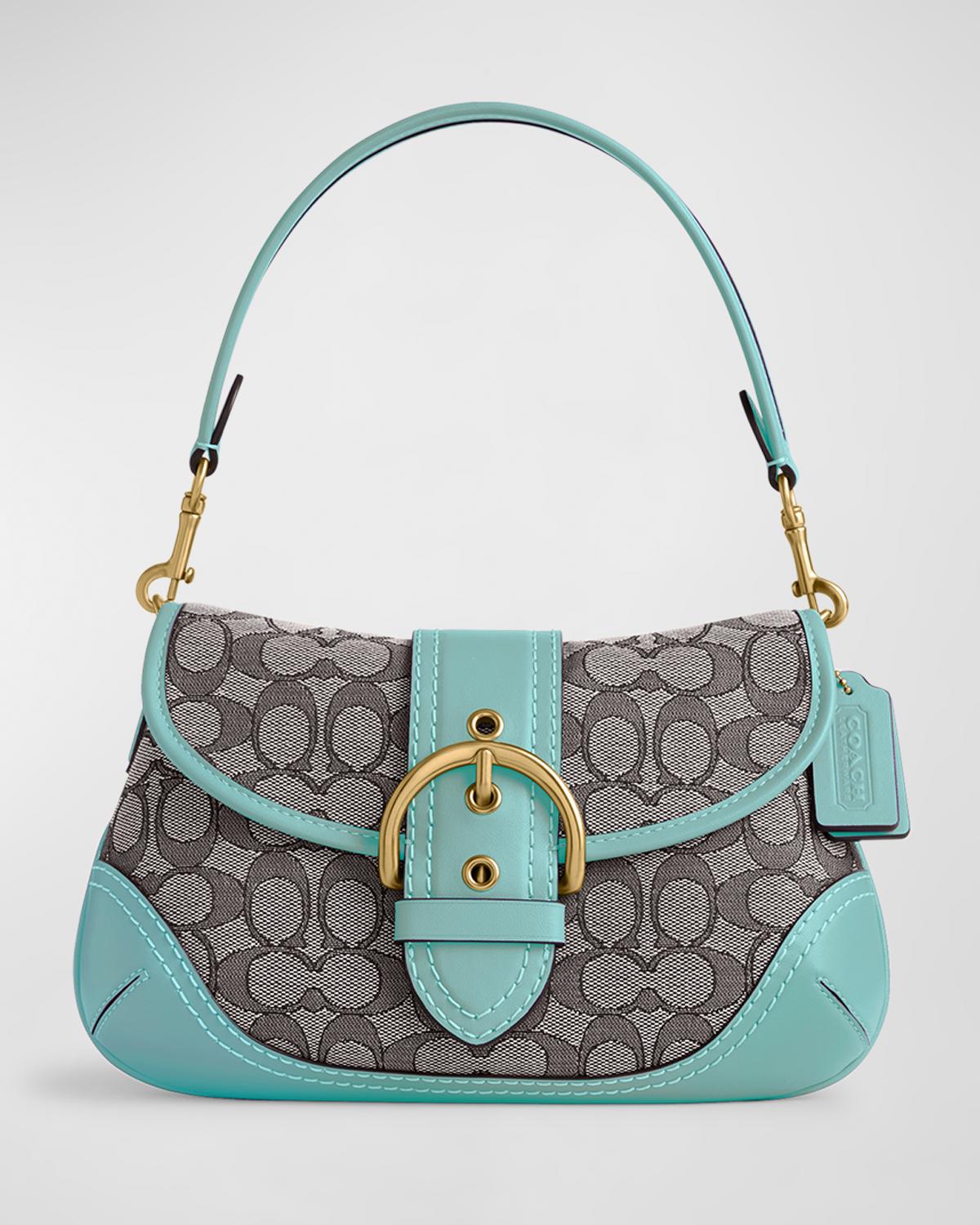 Coach Soho Signature Jacquard Shoulder Bag In Brown/gold | ModeSens