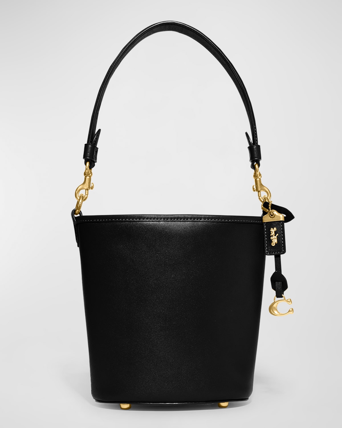 Coach Dakota 16 Glove-tanned Leather Bucket Bag In Black
