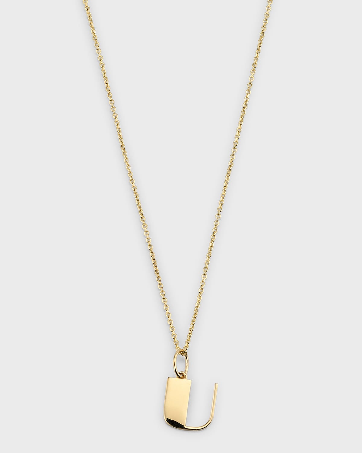 Sydney Evan 14k Pure Block Initial Necklace In Gold