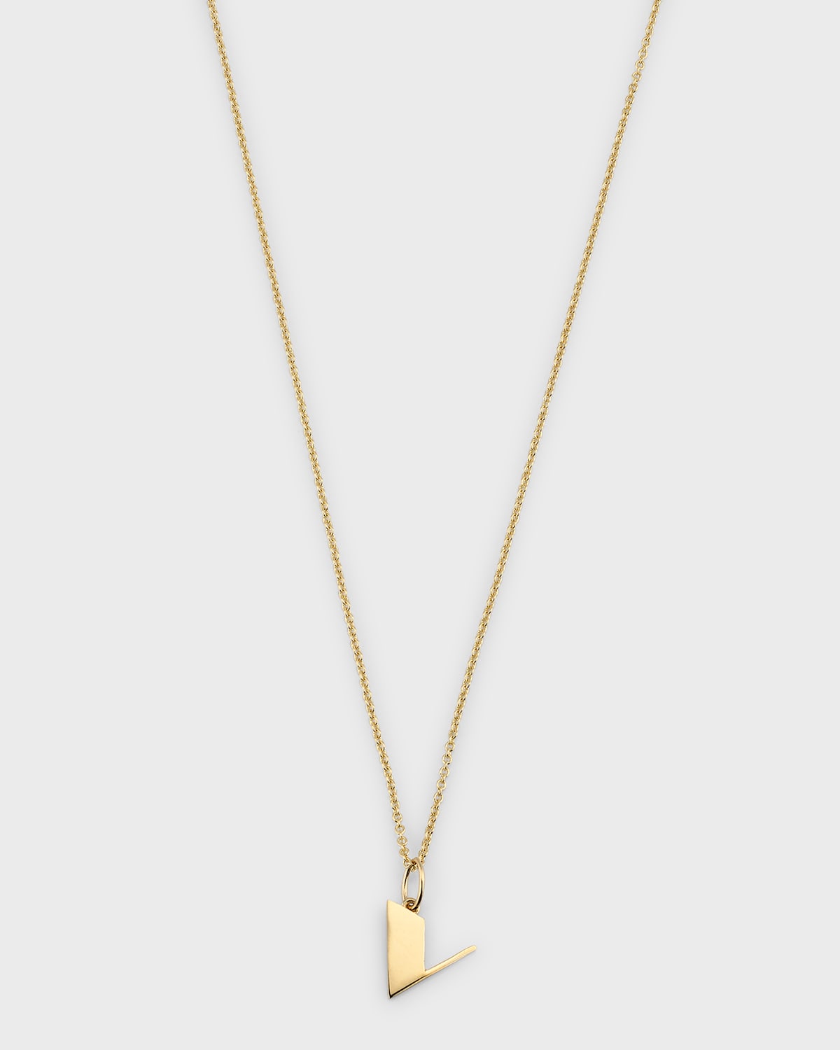 Sydney Evan 14k Pure Block Initial Necklace In V