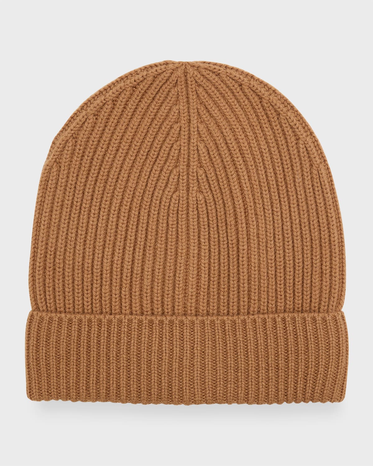 Ribbed Wool & Cashmere Beanie