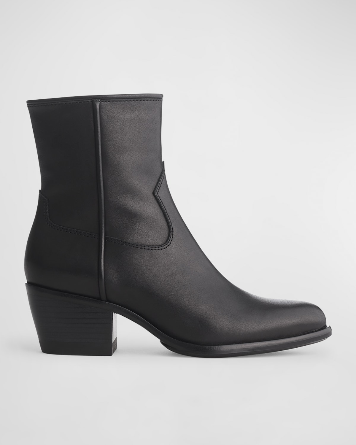 Shop Rag & Bone Mustang Leather Ankle Boots In Blk