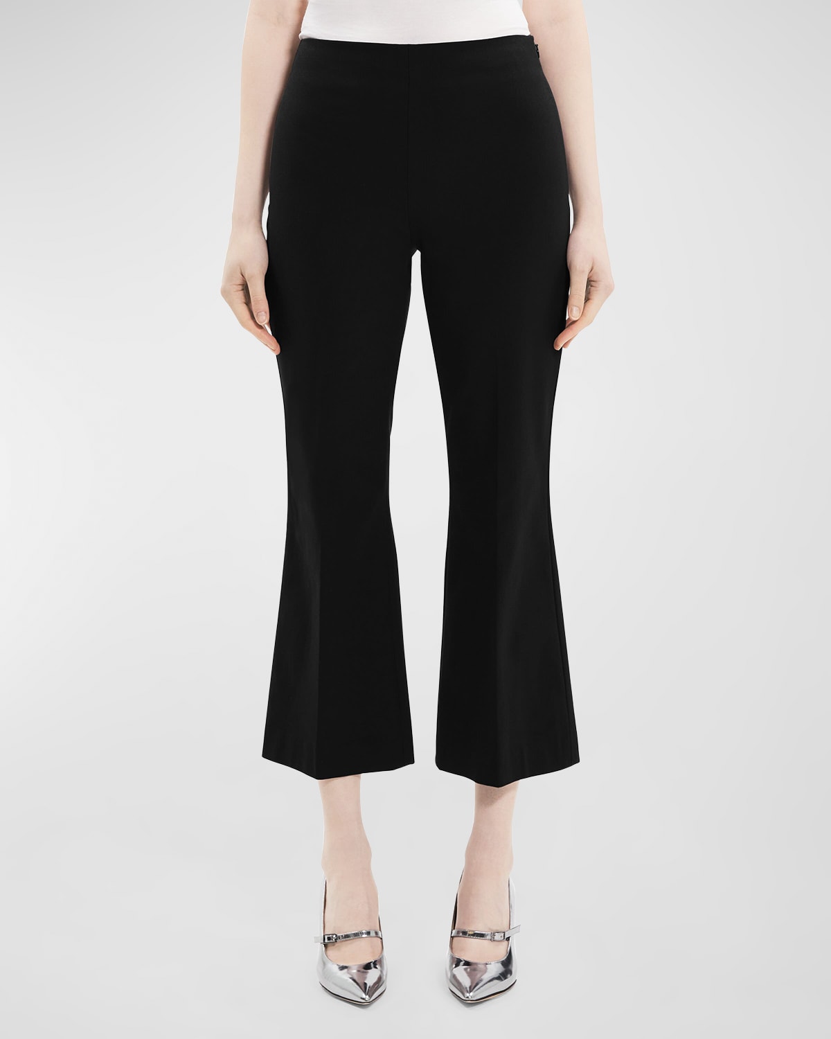 Shop Theory Clean Kick Pants In Blk
