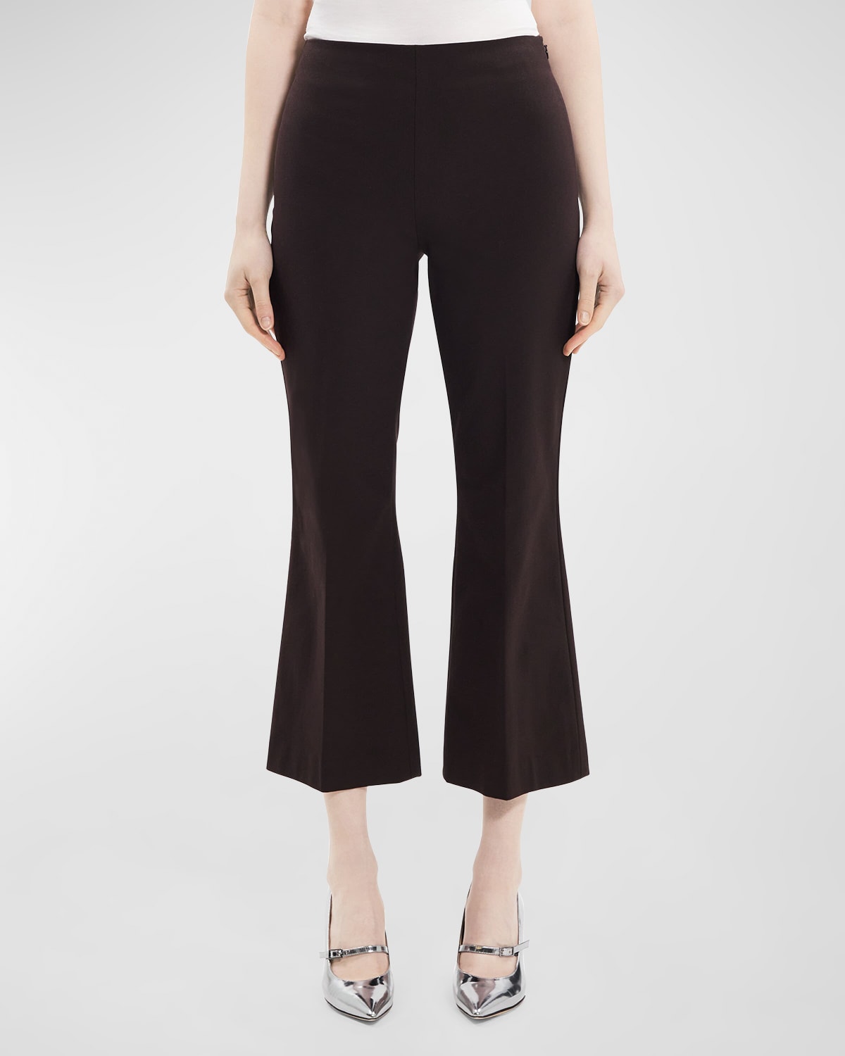 Bistretch Cotton-Blend Kick Pants