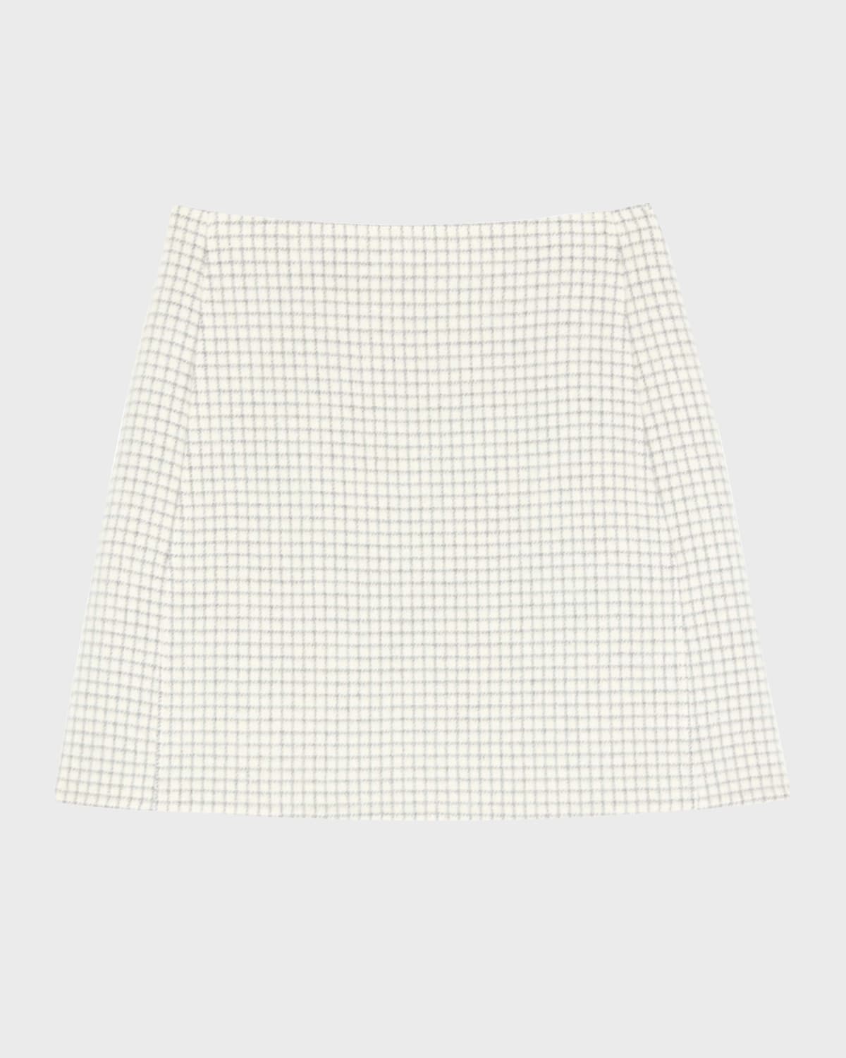 Checked High-Waist Mini Skirt