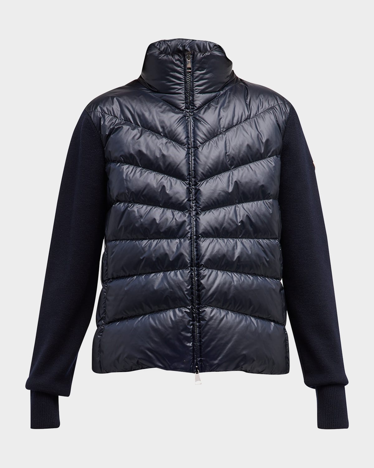 Moncler down wool cardigan store