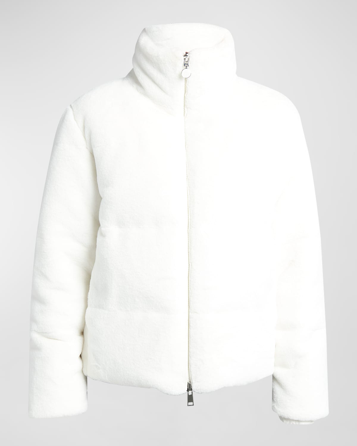 Shop Moncler Pluvier Fuzzy Puffer Jacket In Natural