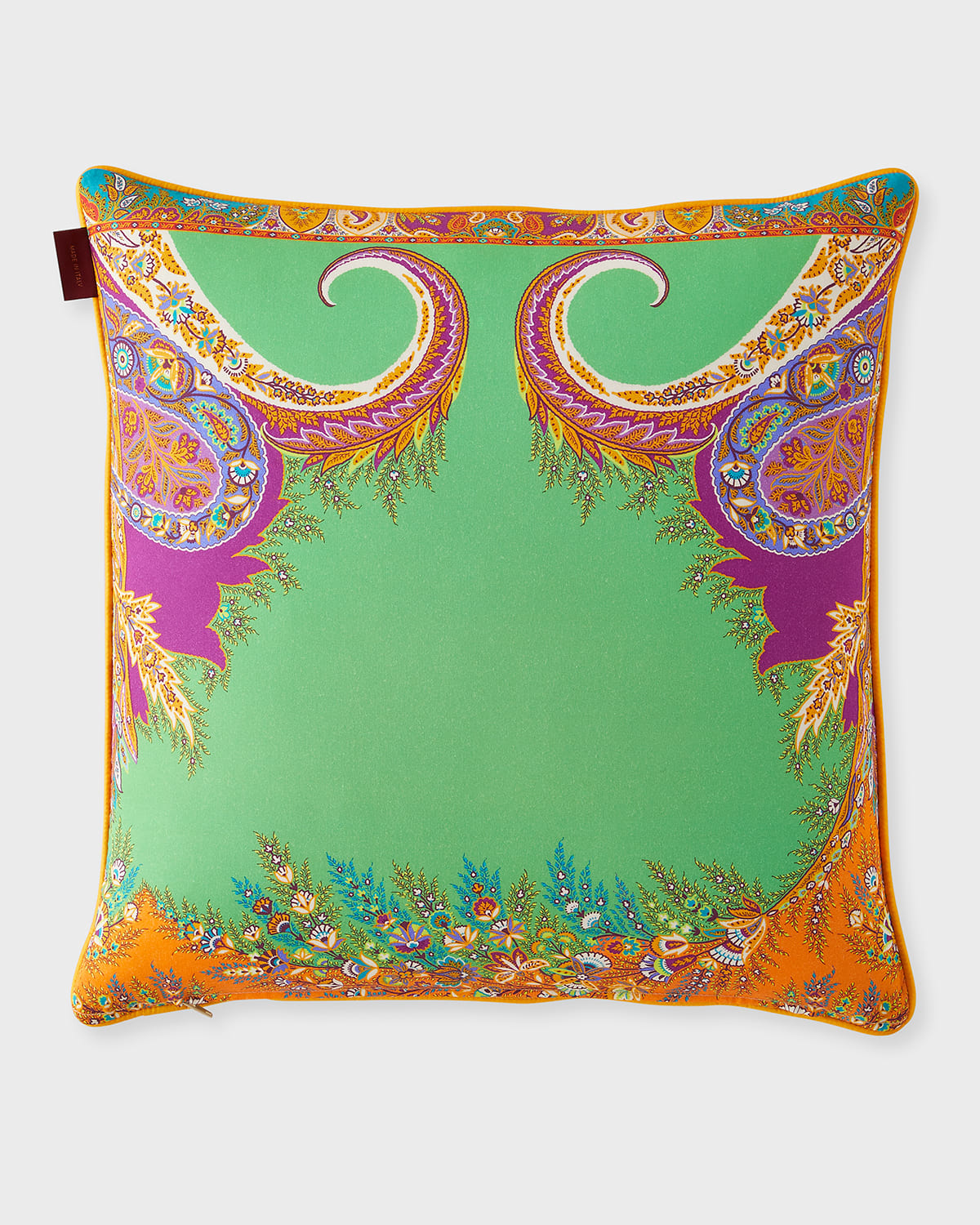 Etro Rajasthan Decorative Pillow, 18" Square In Multicolor