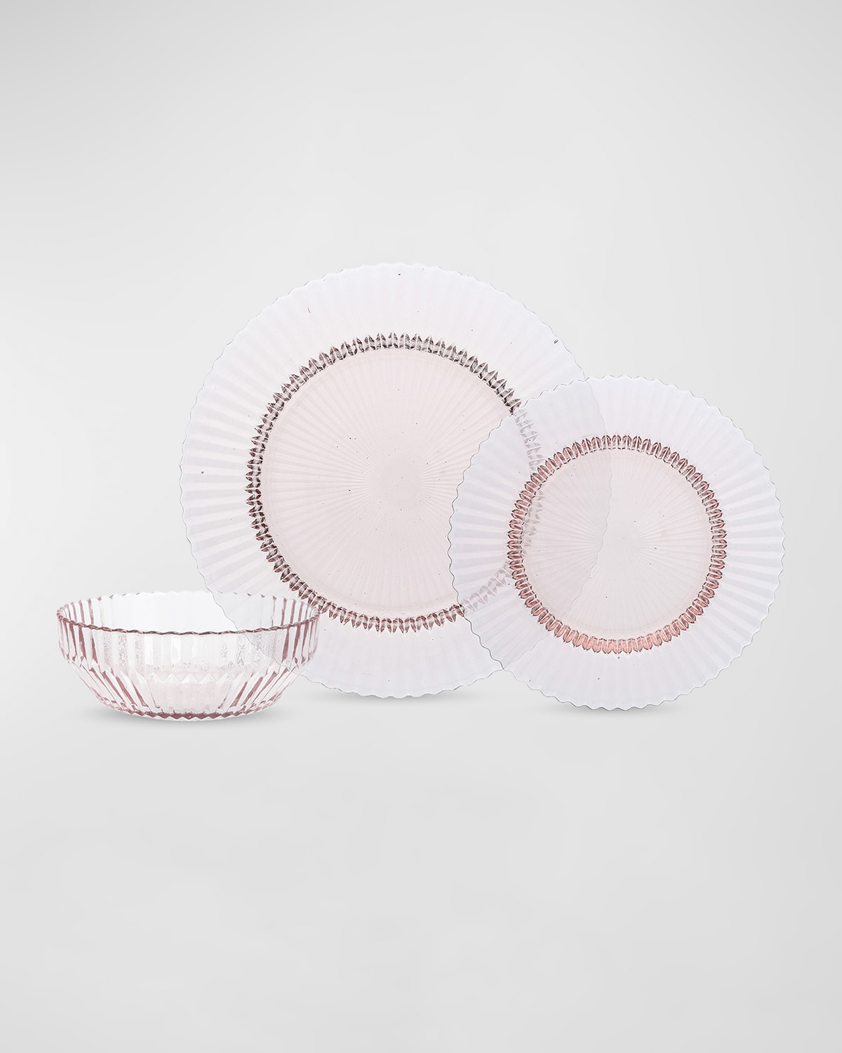 Shop Fortessa Archie 12-piece Dinnerware Set In Pink