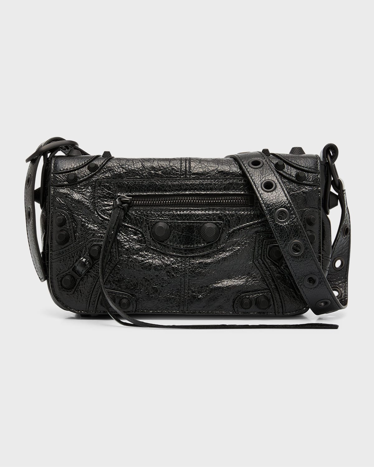 Shop Balenciaga Men's Le Cagole Xs Flap Bag In 1000 Black