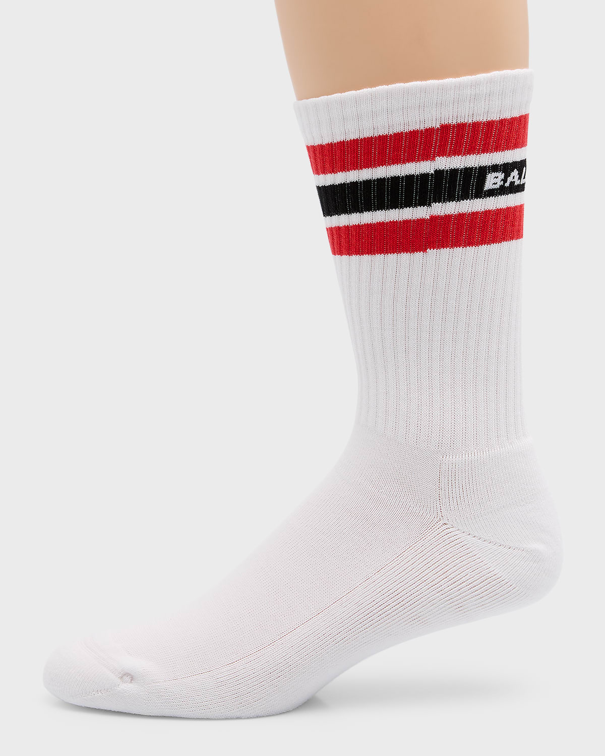 Men's Stripe Logo Crew Socks