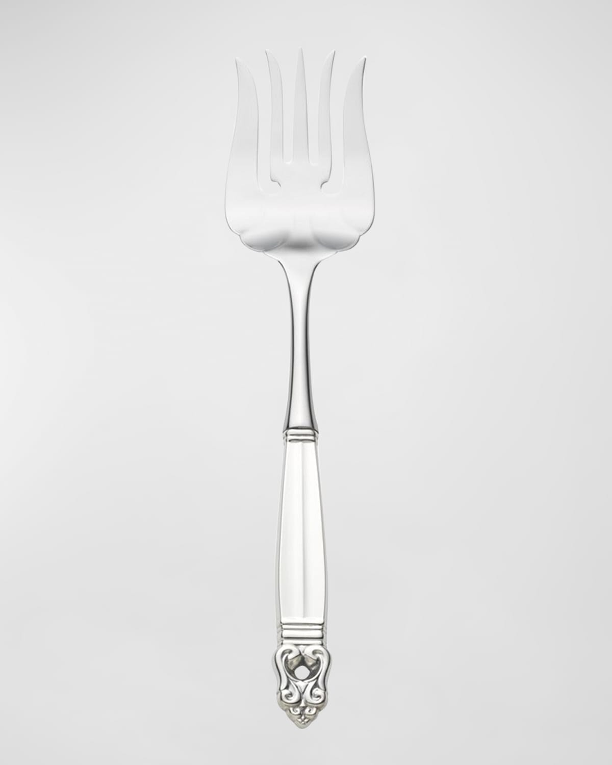 Royal Danish Large Serving Fork, Hollow Handle